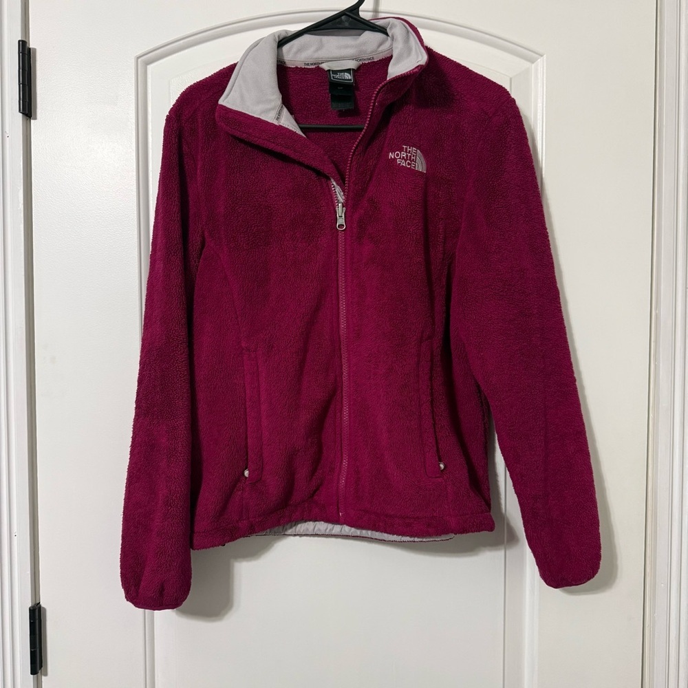 The North Face Osito Full Zip Jacket Women’s Size Small Deep Fuchsia Berry Color
